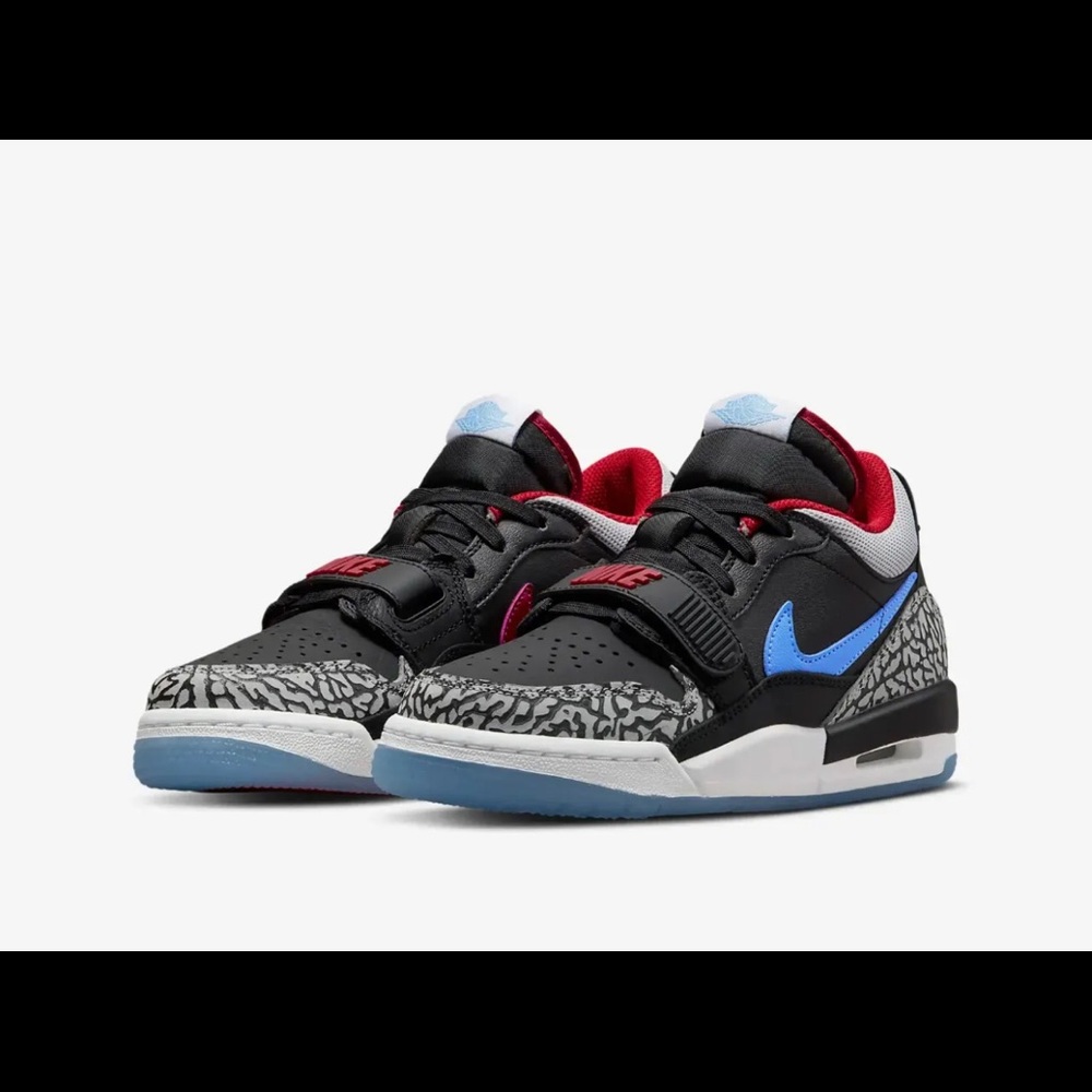 Nike Air Jordan Legacy 312 Low Black Blue University Red CD9054-004 Men's Sizes